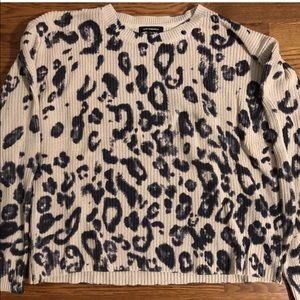 cheetah print sweater